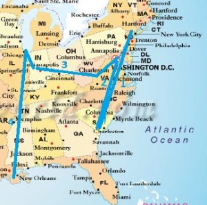 train trip map
