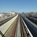 Arriving in New York. View from the JFK airtrain
