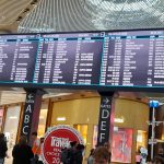 airport departures board